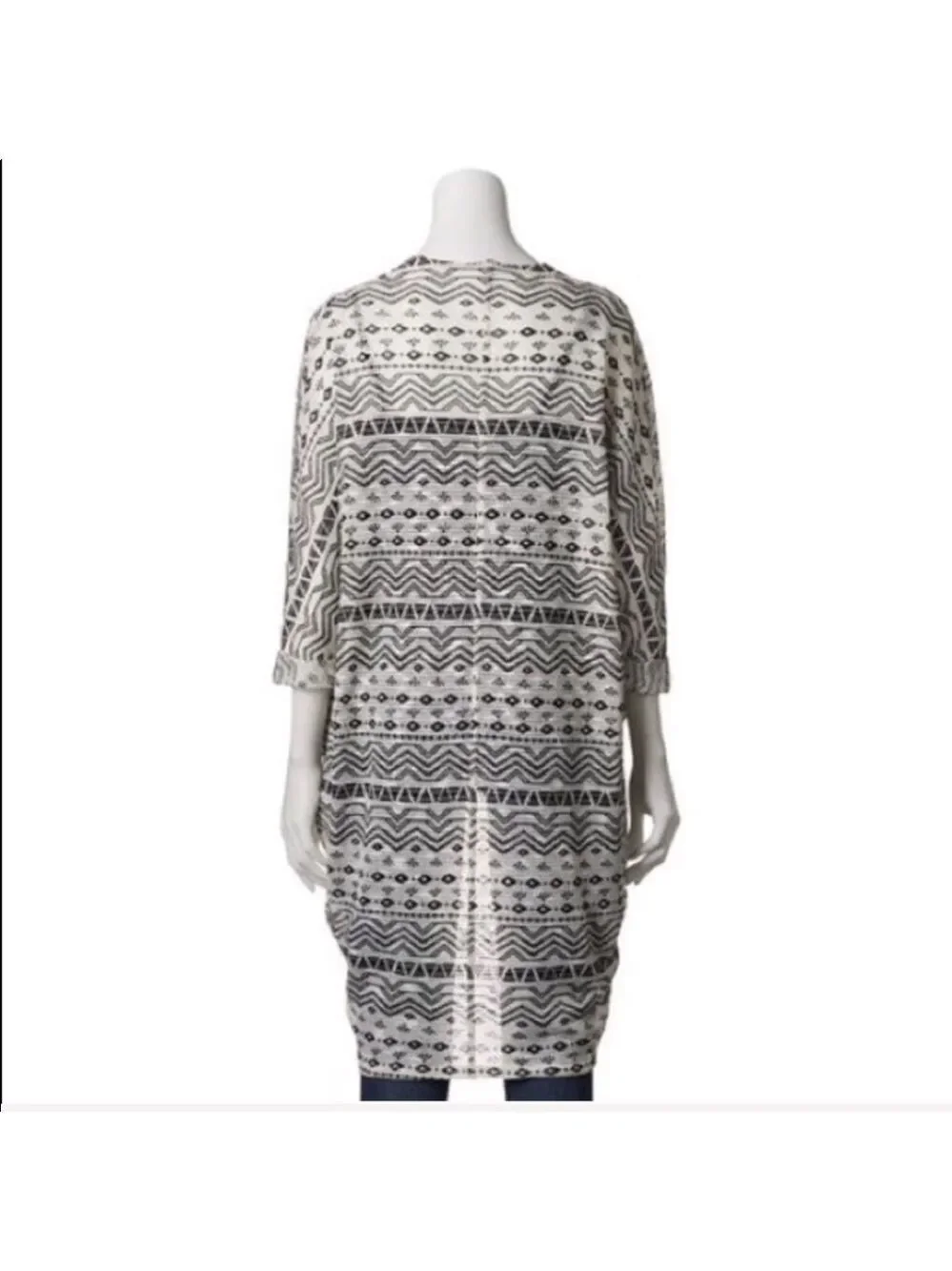 MUDD lightweight pastel chevron cocoon cardigan Jr size medium